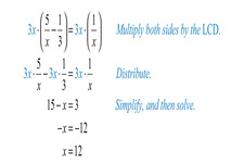Concept Clearing Denominators in Rational Equations