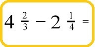 Concept Differences of Mixed Numbers without Renaming