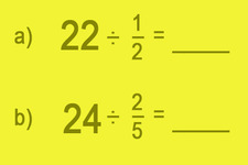 Concept Division of Whole Numbers by Fractions