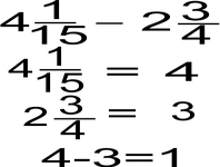 Concept Estimation with Mixed Number/Fraction Subtraction