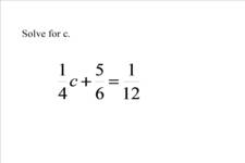Concept Expression Evaluation with Fractions