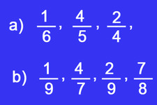 Concept Fraction Ordering with Lowest Common Denominators