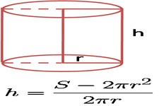 Concept Heights of Cylinders Given Surface Area