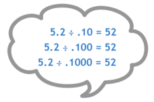 Concept Mental Math to Divide by Decimal Powers of Ten