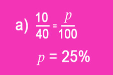 Concept Proportions to Find Percent, P