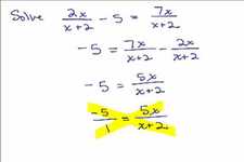 Concept Rational Equations Using Proportions