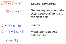 Concept Square Root Applications