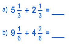 Concept Sums of Mixed Numbers