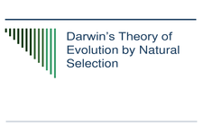 Concept Theory of Evolution by Natural Selection