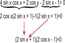 Concept Trigonometric Equations Using Factoring
